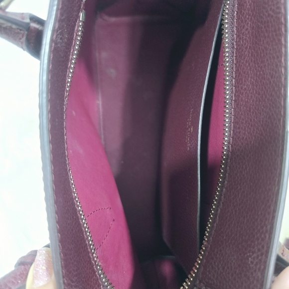 Kate Spade Eva Small Top Zip Satchel in Cherrywood Red - Picture 7 of 12